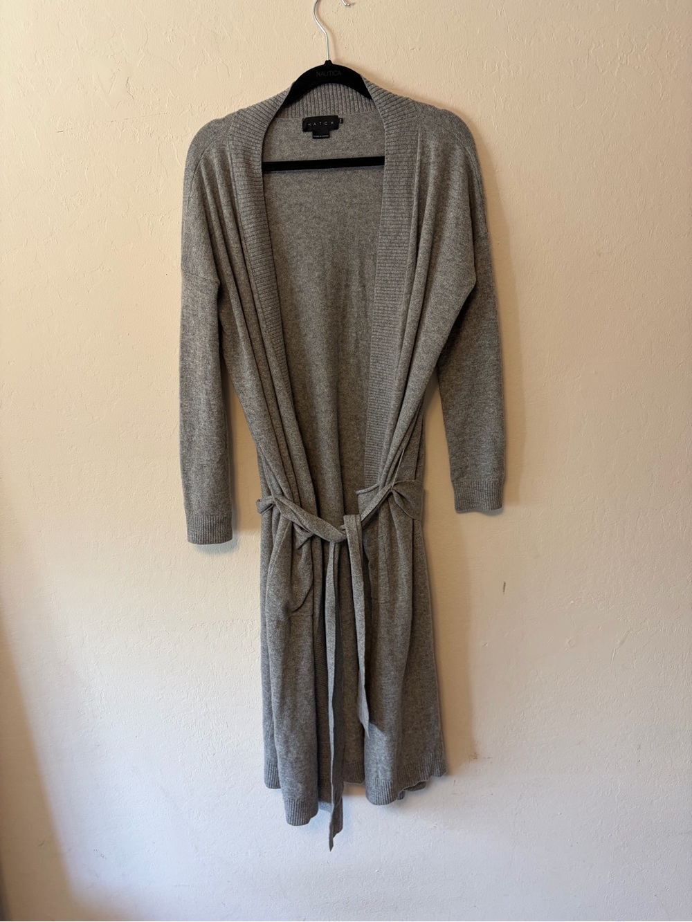 Hatch Maternity Light Gray Cashmere Robe - Picture 2 of 4